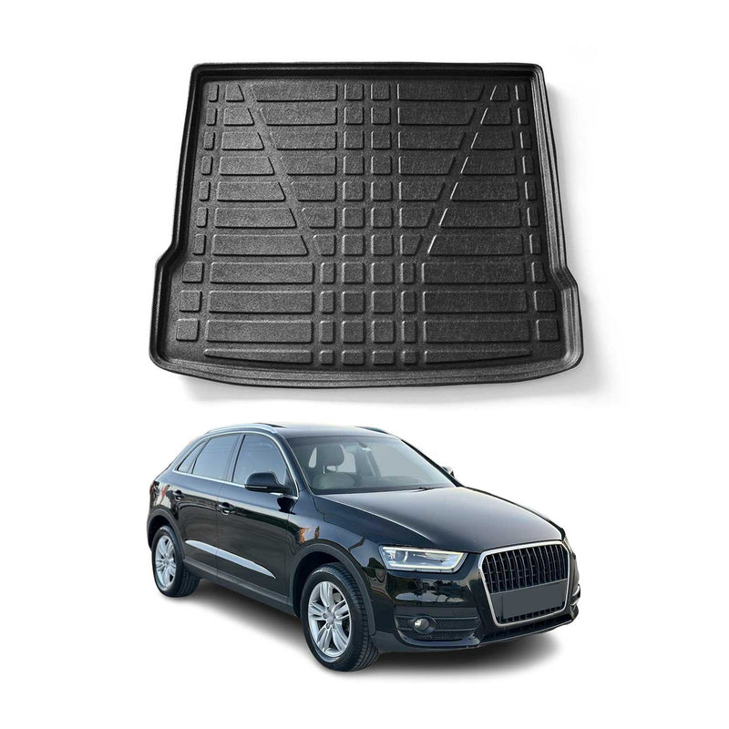 Kofferraumwanne Laderaumwanne für Audi Q3 8U 2011-2018 Gummi TPE Schwarz