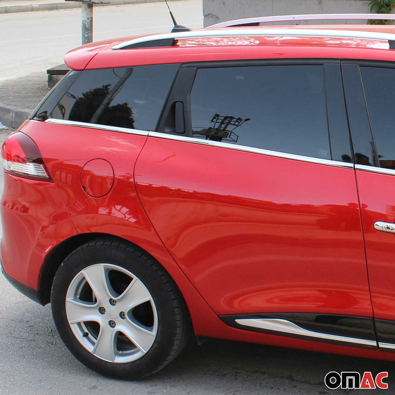 Fensterleisten Zierleisten für Renault Clio Grandtour 2012-2019 Edelstahl 8tlg