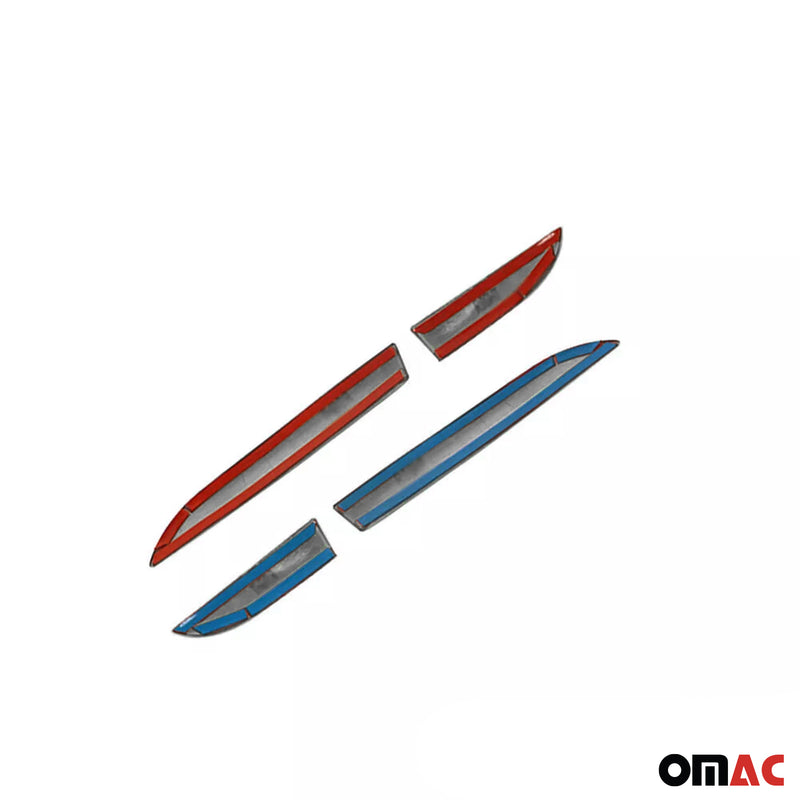 Rücklicht Leisten Heckleuchte für Renault Clio 2012-2019 Untere Edelstahl Dunkel