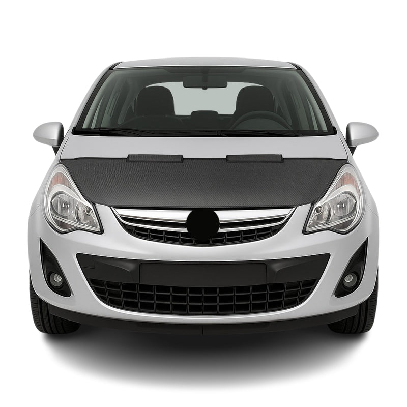 Haubenbra Steinschlagschutz Bonnet Bra für Opel Corsa D 2006-2015 Carbon Halb