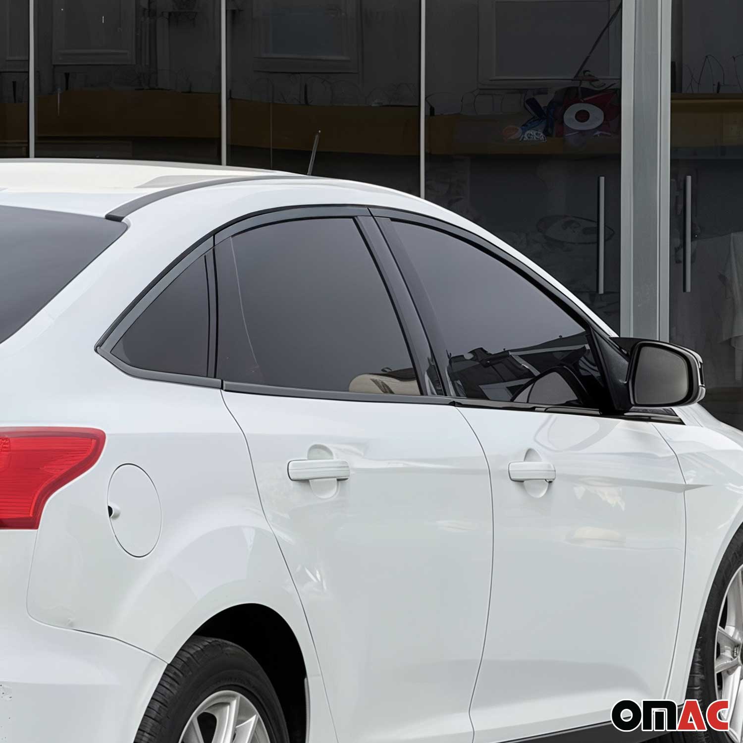 Fensterleisten Fensterrahmen für Ford Focus 2011-2018 Stufenheck Edelstahl 12x