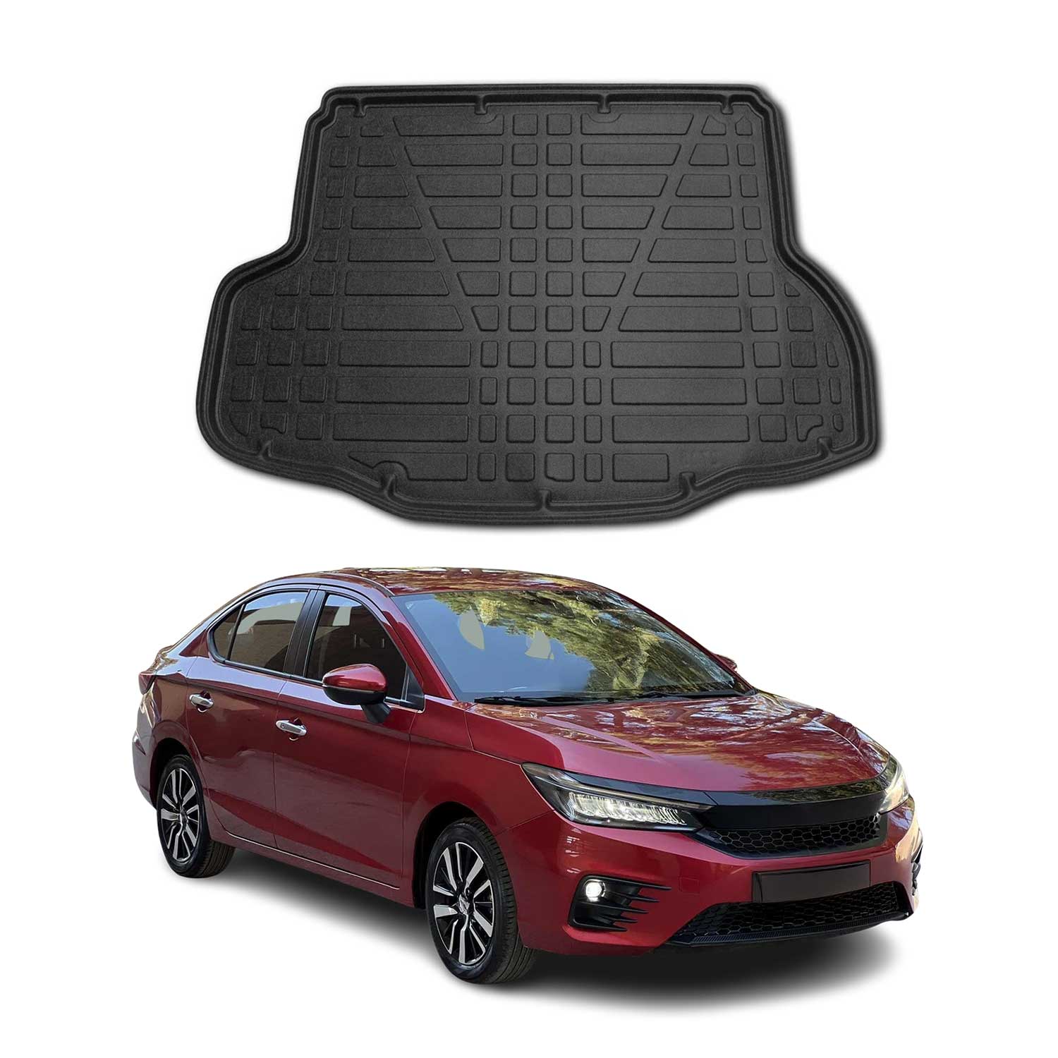 Kofferraumwanne Laderaumwanne für Honda City 2020-2026 Stufenheck Gummi TPE