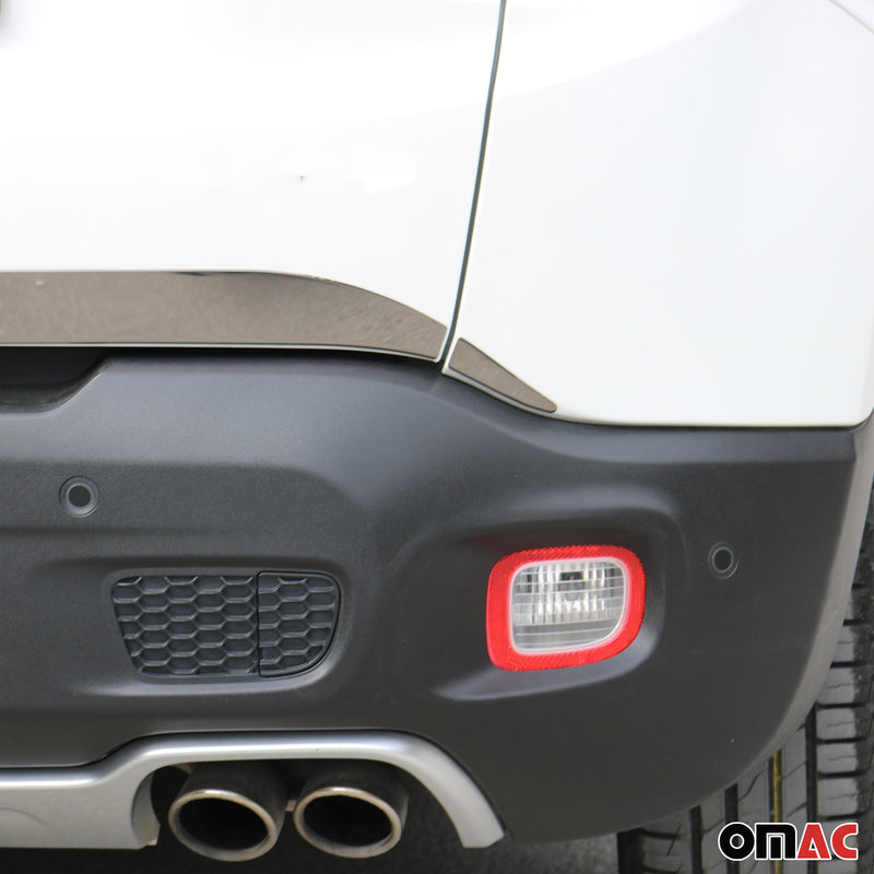 Kofferraumleiste Heckleiste für Jeep Renegade 2014-2024 Edelstahl Dunkel 3tlg