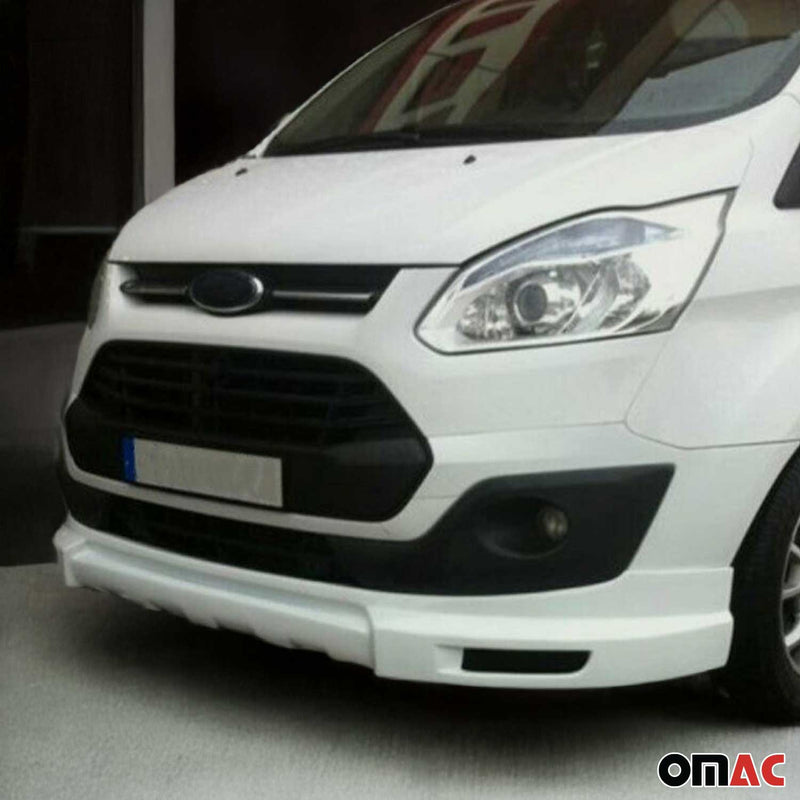 Frontspoiler Lippe Stoßstange Splitter für Ford Transit Tourneo Custom Weiß 1tlg