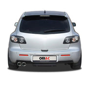 Heckschürzenansatz Heck Diffusor für Mazda 3 BK 2006-2009 Unlackiert Kunststoff