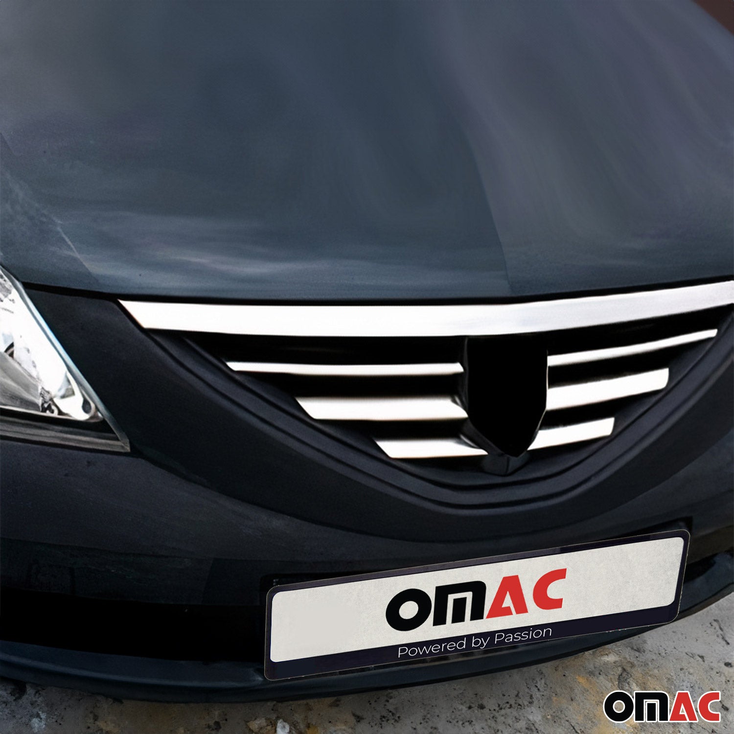 Kühlergrill Leisten Grillleisten für Dacia Logan 2004-2008 Edelstahl Chrom 6tlg