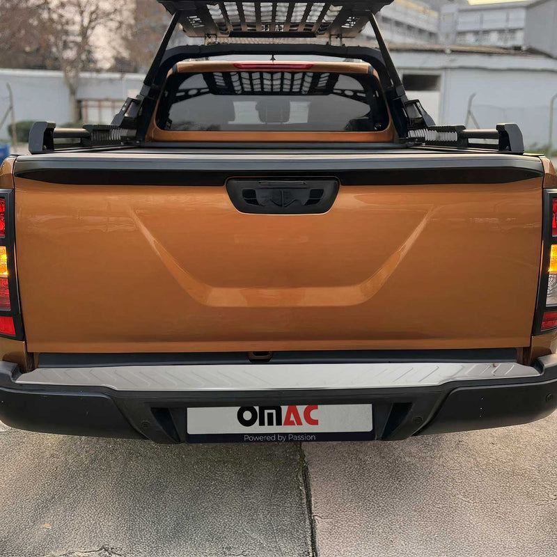 Ladekantenschutz Stoßstangenschutz für Nissan Navara 2016-2025 Edelstahl Silber