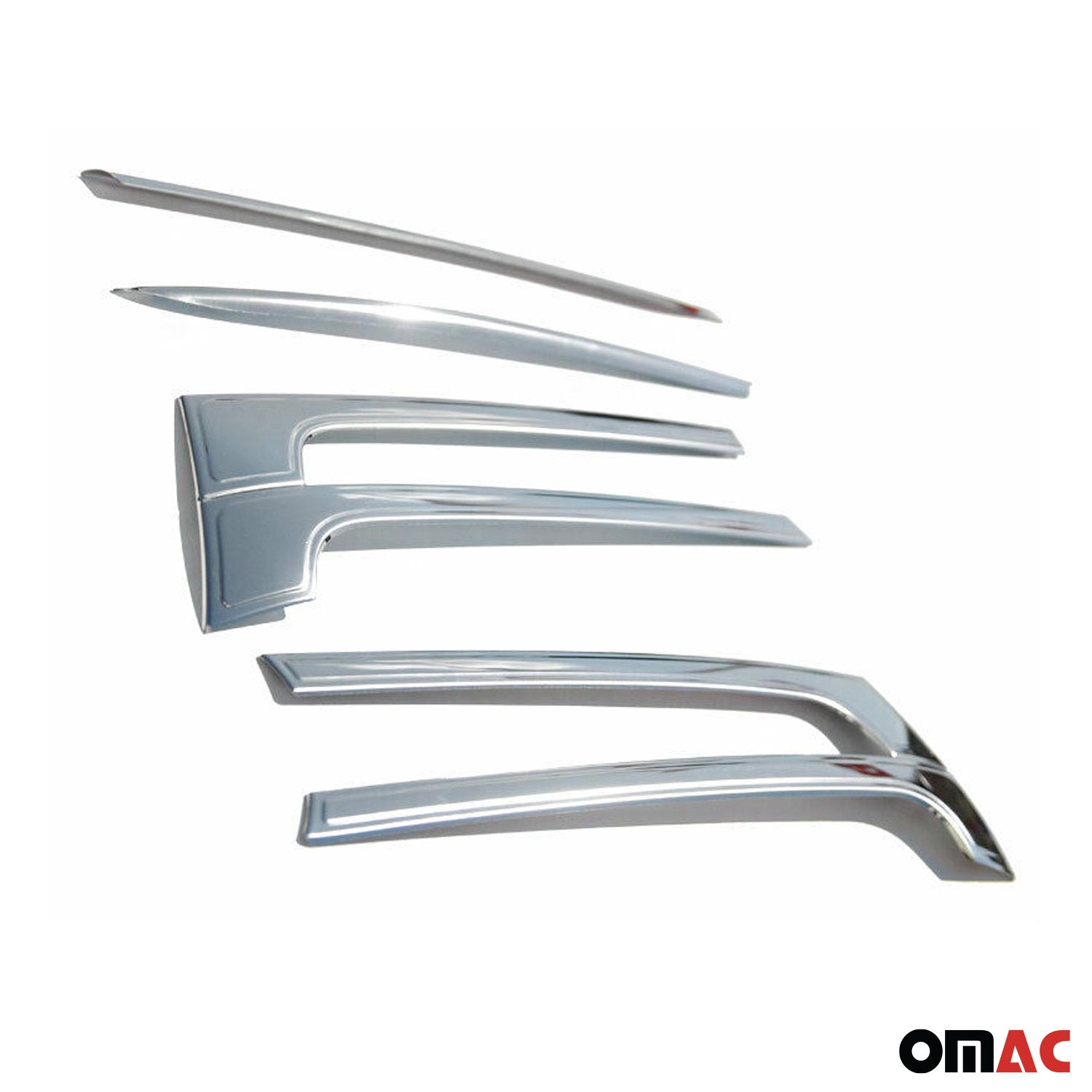 Kühlergrill Leisten Grillleisten für VW T5 2009-2015 Edelstahl Chrom 1tlg