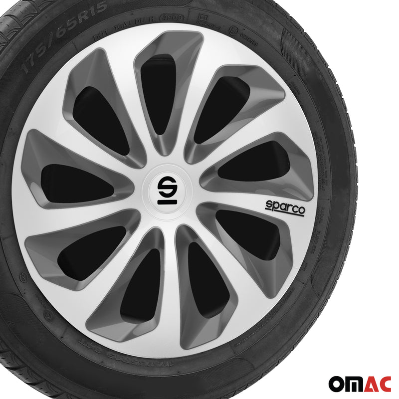 Sparco Radkappen 16 Zoll Sicilia Silber Grau 4tlg