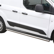 Stahl Seitenschweller Schwellerrohre für Ford Connect 2014-2021 Silber L1 Kurzer