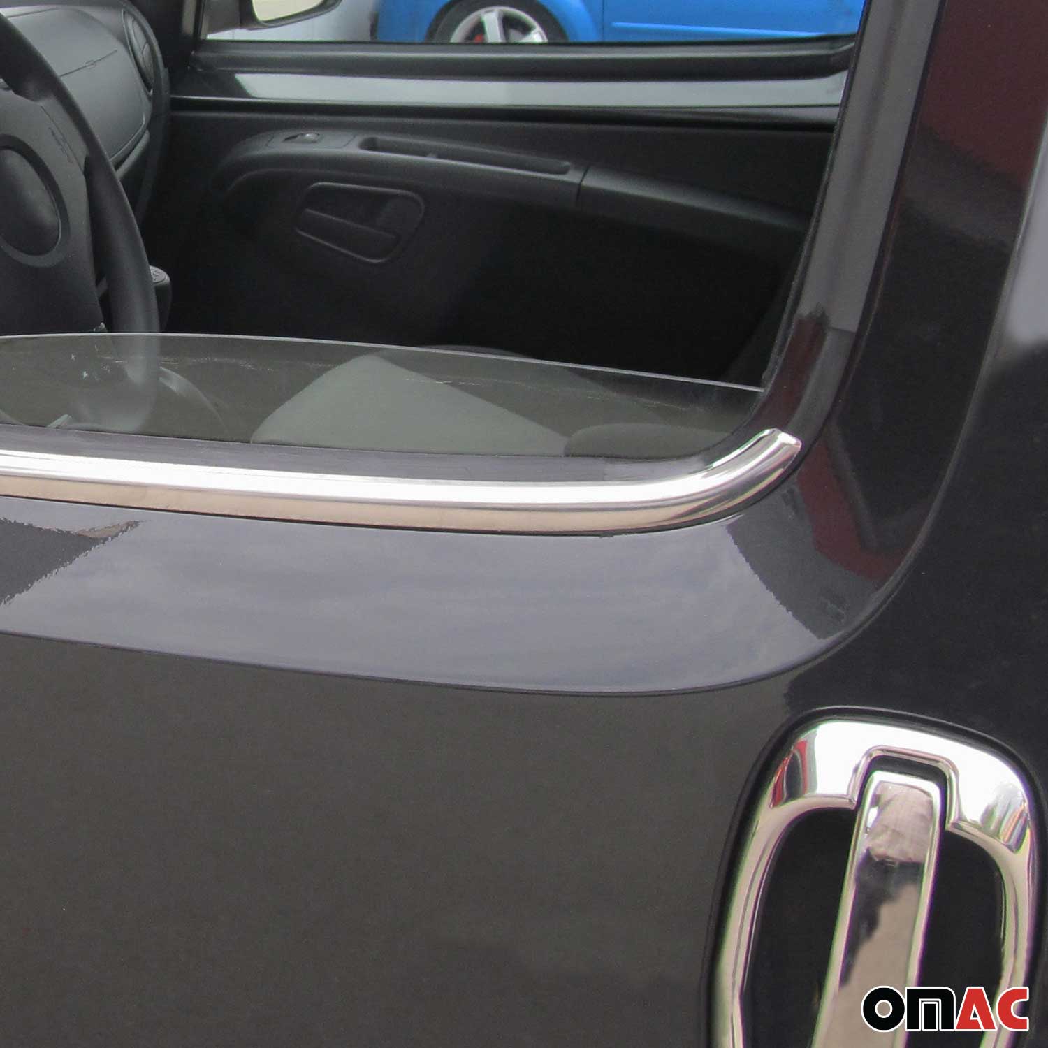 Fensterleisten Zierleisten für Fiat Qubo 2008-2021 Edelstahl Chrom 2tlg