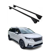 Dachträger Grundtäger für Kia Carnival 2021-2026 75kg Metall Schwarz 2 tlg