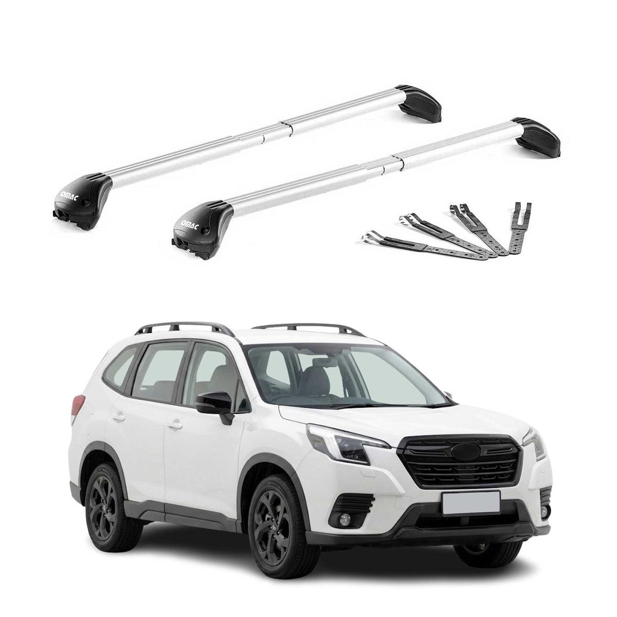 Dachträger Grundtäger für Subaru Forester VI 2025-2026 100kg Alu Grau 2x ABE