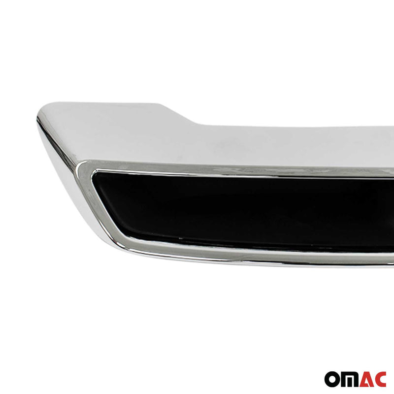 Stoßstangen Diffusor Auspuffrahmen für Peugeot 3008 2016-2020 Chrom ABS 2 tlg