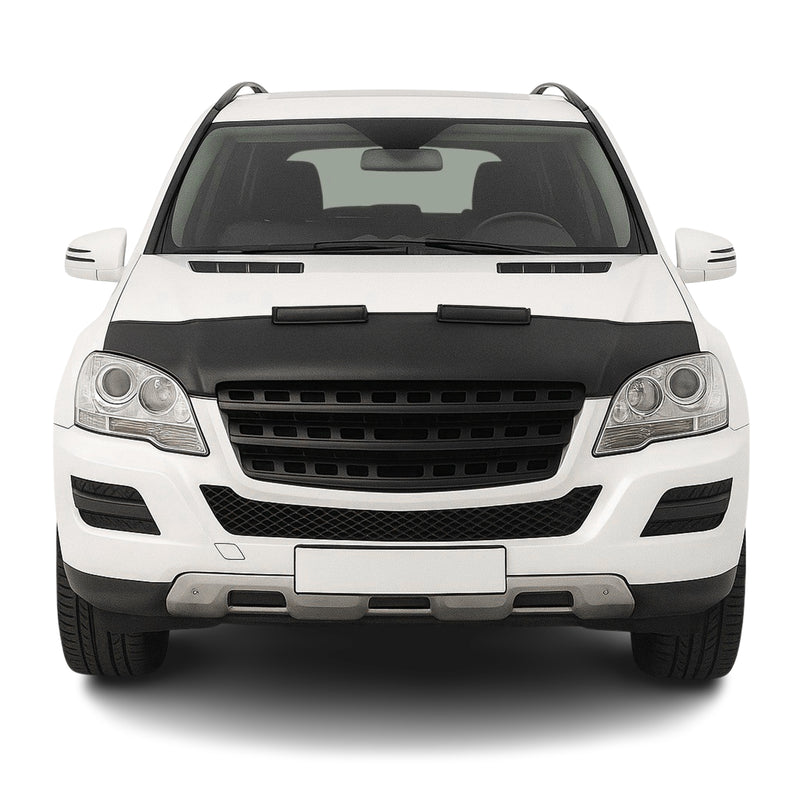 Haubenbra Steinschlagschutz für Mercedes M Klasse W164 2005-2011 Schwarz Halb