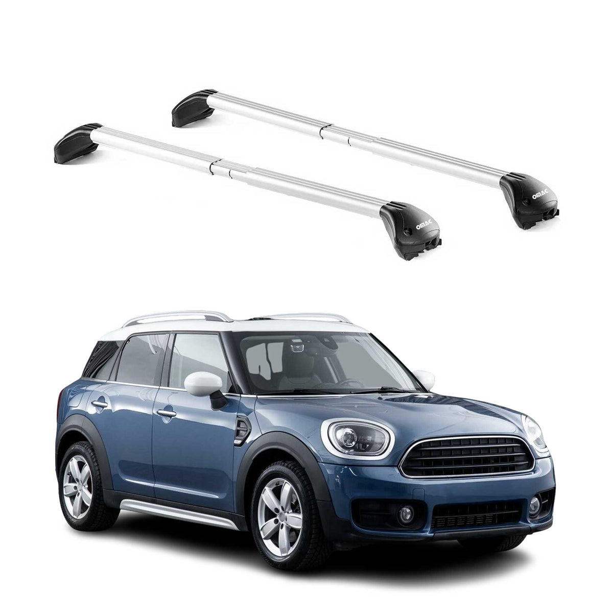 Dachträger für Mini Countryman F60 2017-2023 5 tür 100kg Alu Silber 2x ABE