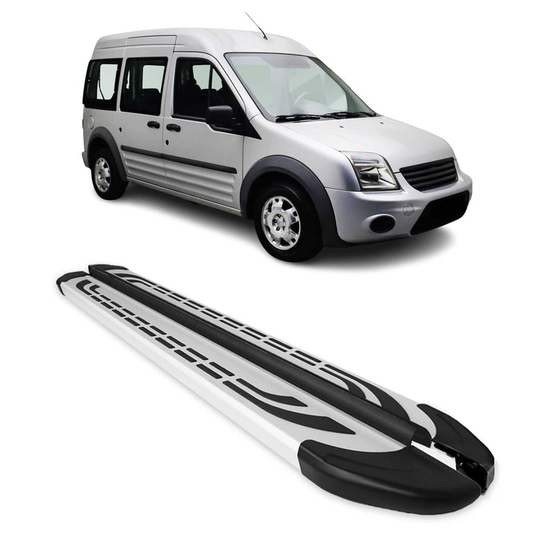 Trittbretter Schweller Seitenbretter für Ford Connect 2002-2013 L2 Langer RS Alu