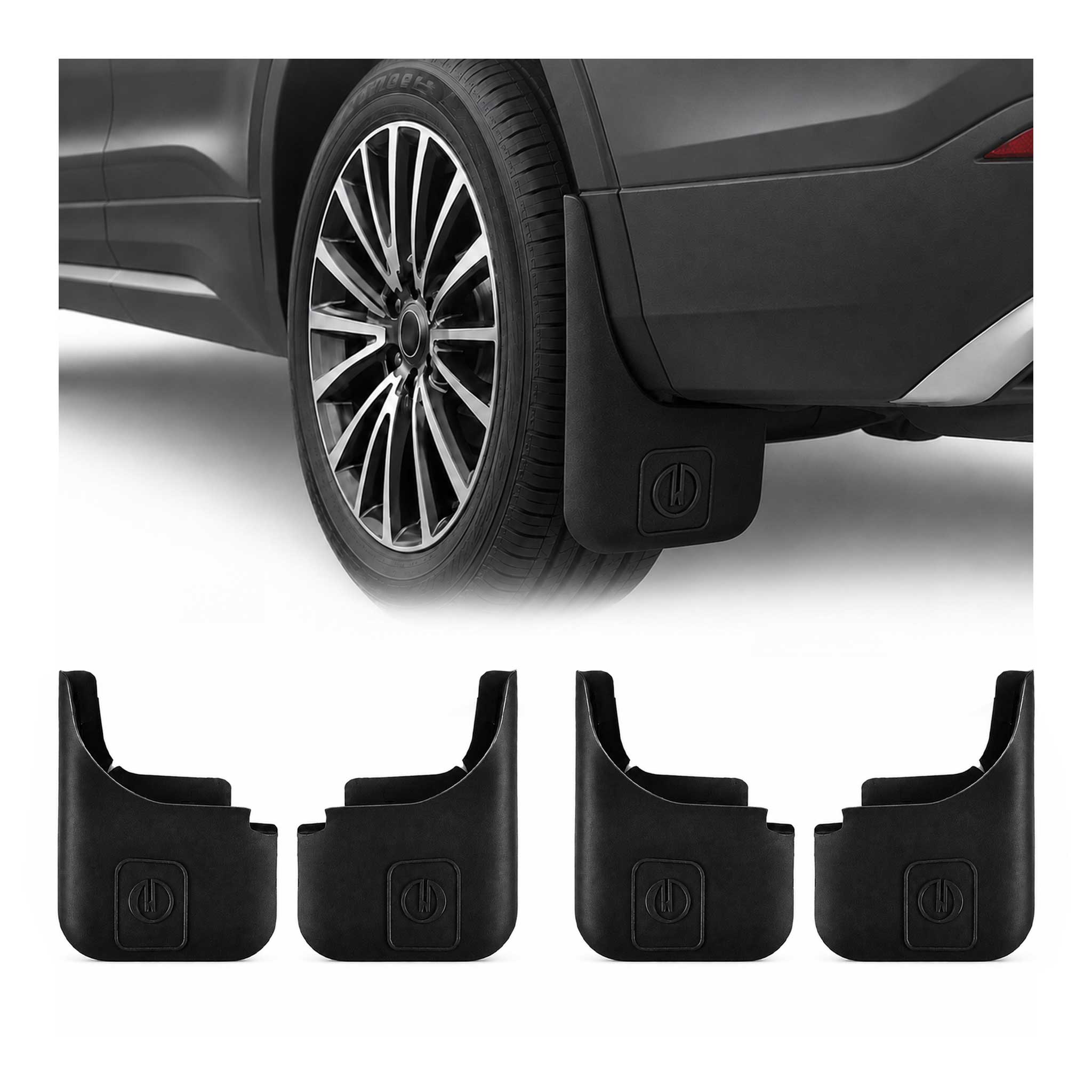 4x Schmutzfänger Vorne Hinten für Citroen C3 Aircross I II 2017-2026 Universal