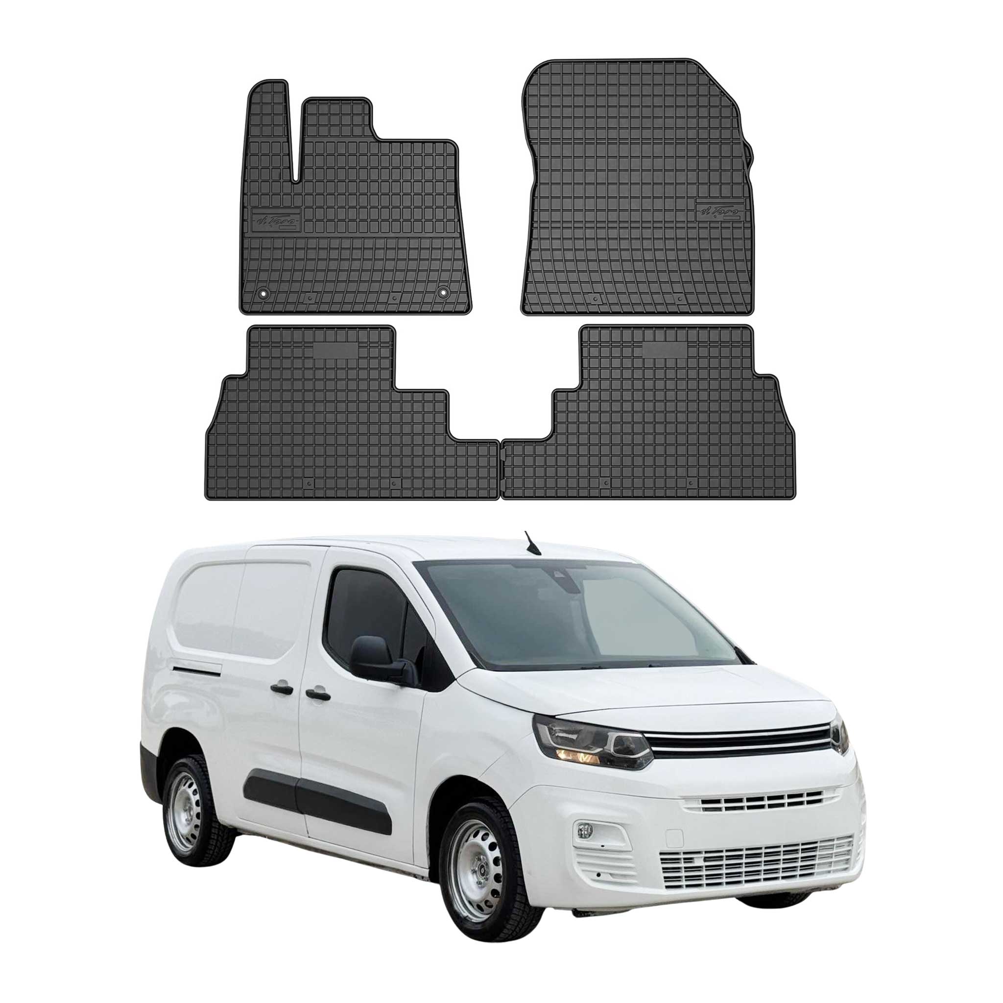 OMAC Gummi Fußmatten für Citroen Berlingo/Berlingo XL 2018-2026 Automatten