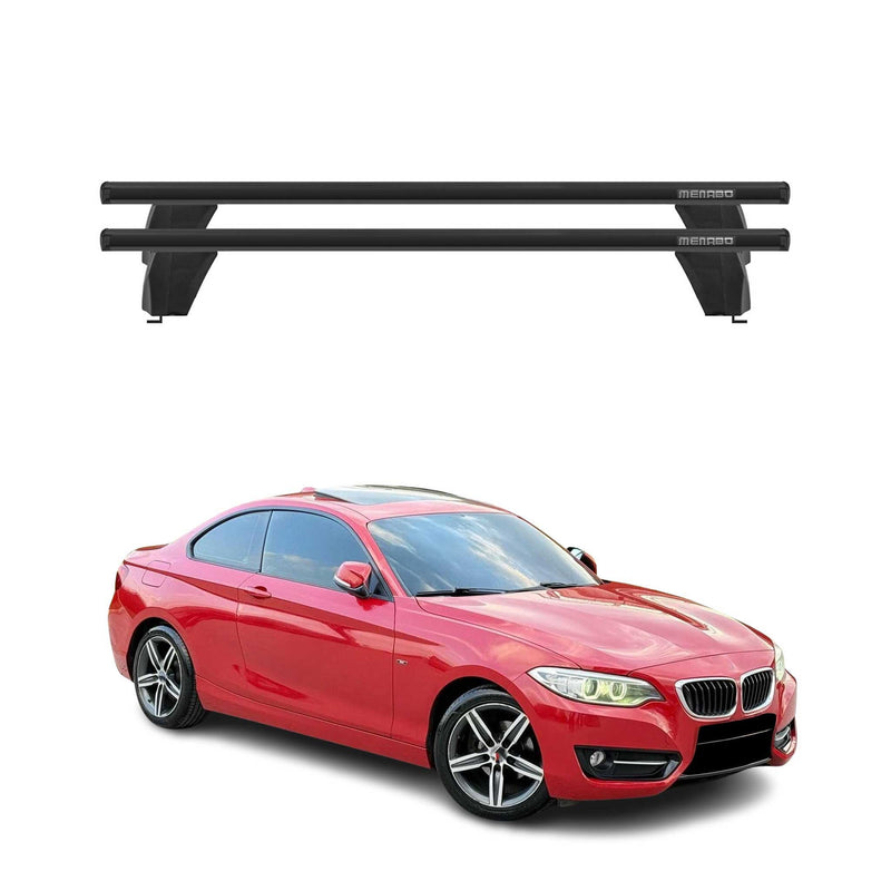 Menabo Dachträger Grundtäger für BMW 2er F22 Coupe 2012-2021 75kg Alu Schwarz 2x
