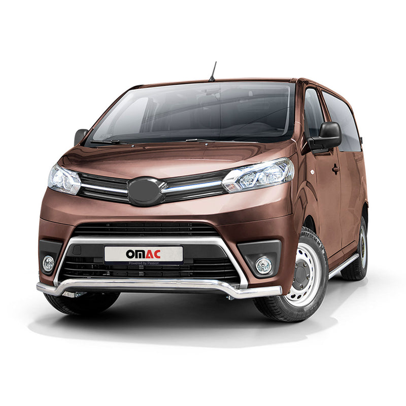 Frontbügel Frontschutzbügel Schutz für Toyota Proace 2016-2022 Stahl ABE Silber