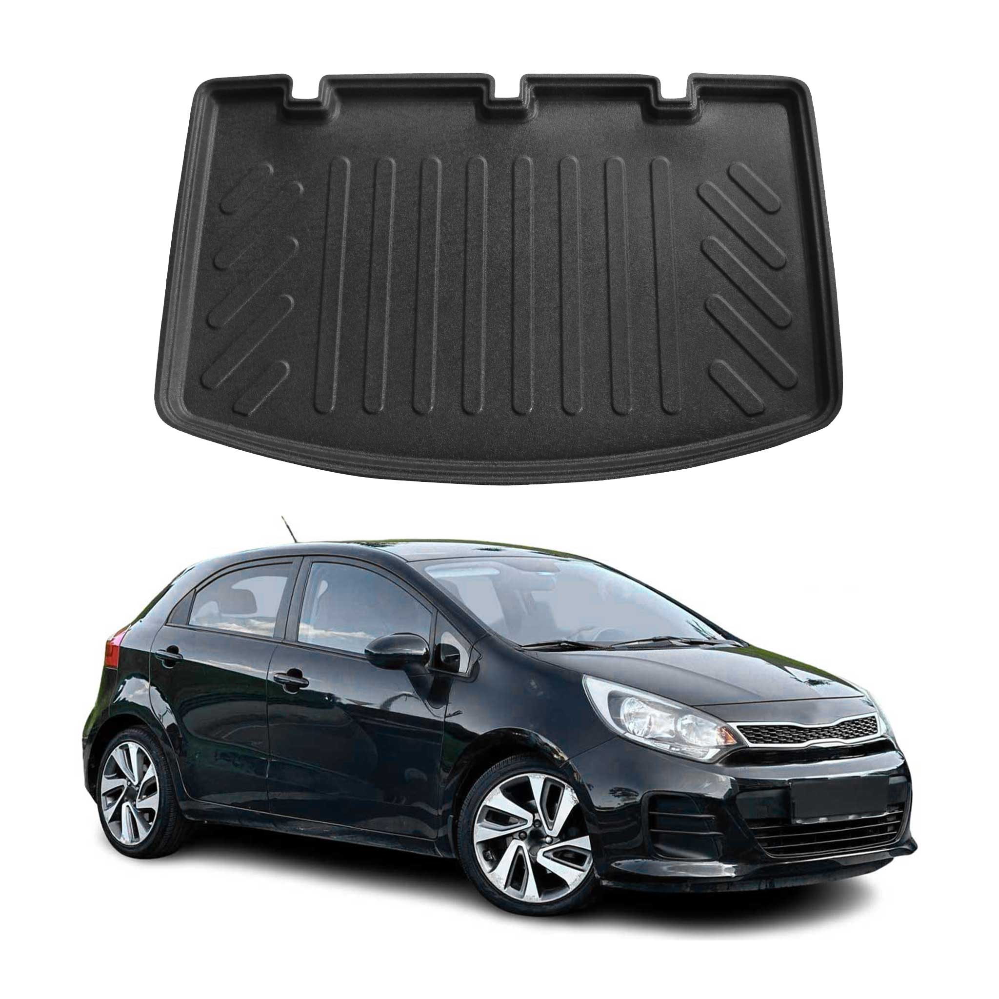 Kofferraumwanne Laderaumwanne für Kia Rio 2011-2017 Schrägheck 5tür Gummi TPE