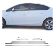 Fensterleisten Zierleisten für Opel Astra J 2010-2015 Schrägheck Edelstahl 8tlg