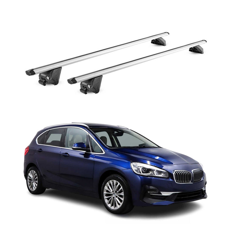 Dachträger für BMW 2er Active Tourer F45 2014-2021 100kg Alu Silber 2x ABE