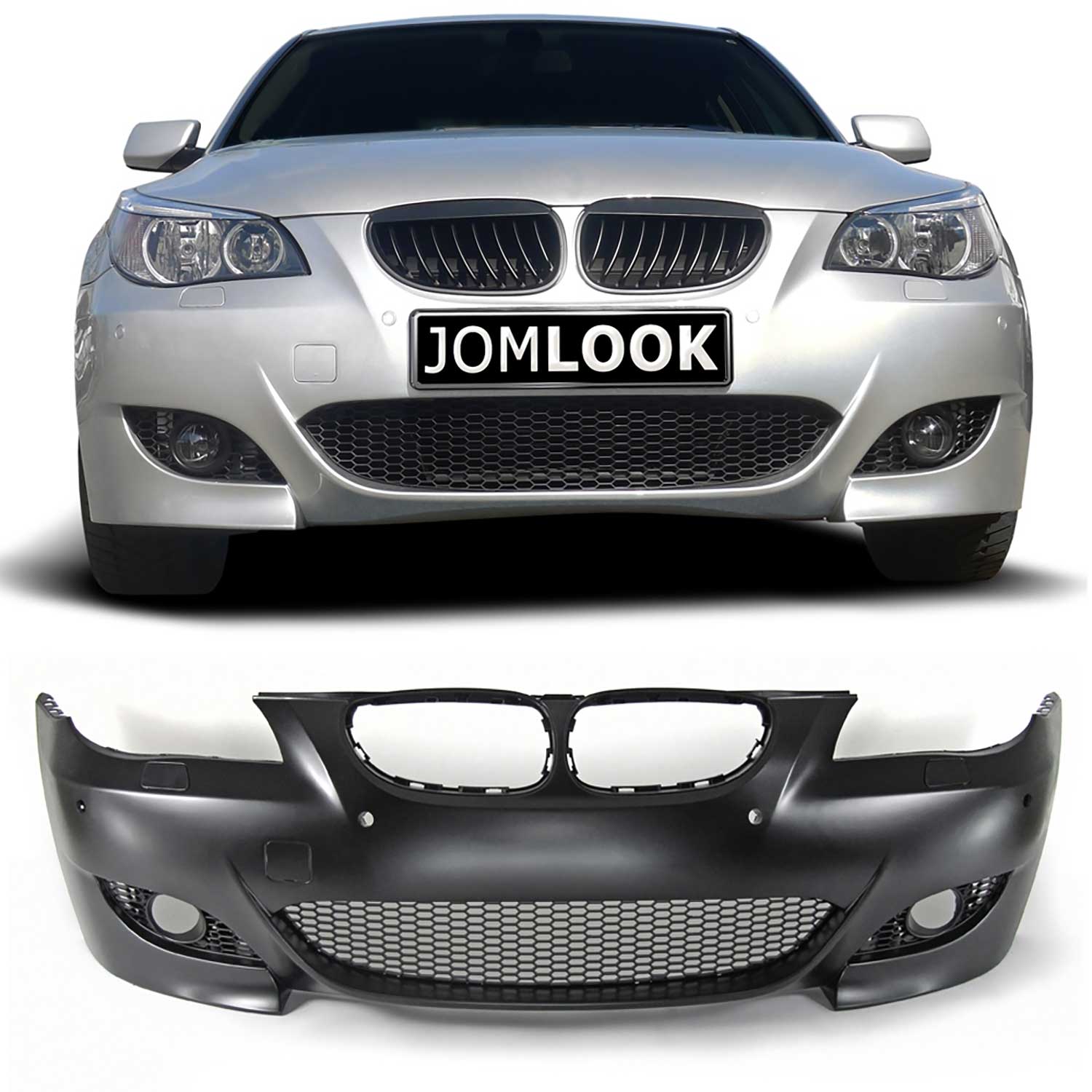 JOM Frontstoßstange für BMW E60 Limo / E61 2004-2007 mit PDC-Bohrungen