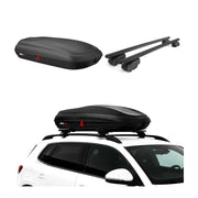 Carbonlook Dachbox 320L + Alu Dachträger Mercedes C Klasse S205 2014-21 Schwarz