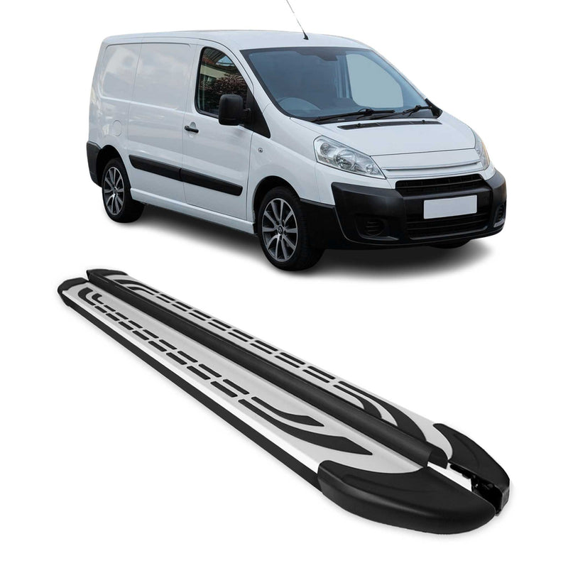 Trittbretter Seitenschweller für Citroen Jumpy 2006-2016 L1 Kurzer Schwarz