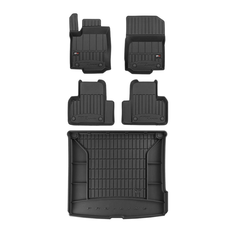 OMAC Fußmatten & Kofferraumwanne Set für Mercedes ML W166 2011-2015 Gummi 5x