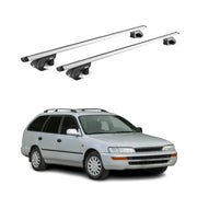 Dachträger für Toyota Corolla Kombi 1992-2007 90kg Alu Silber 2x ABE