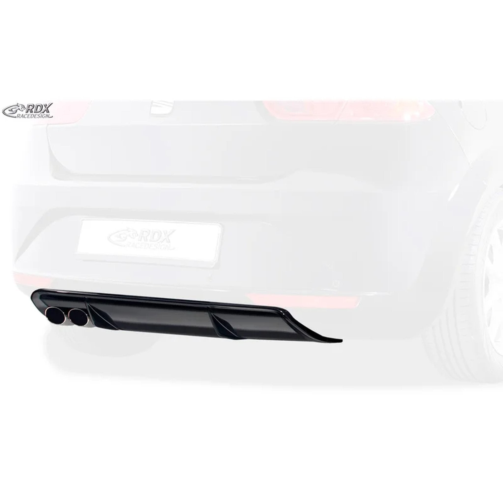 RDX Heckschürzenansatz Diffuser für Seat Leon 1P Facelift 2009-12 exkl. FR/Cupra