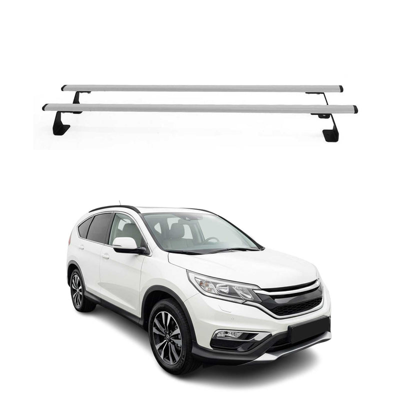 Dachträger Grundtäger für Honda CR-V mk4 2012-2016 75kg Stahl Silber 2 tlg