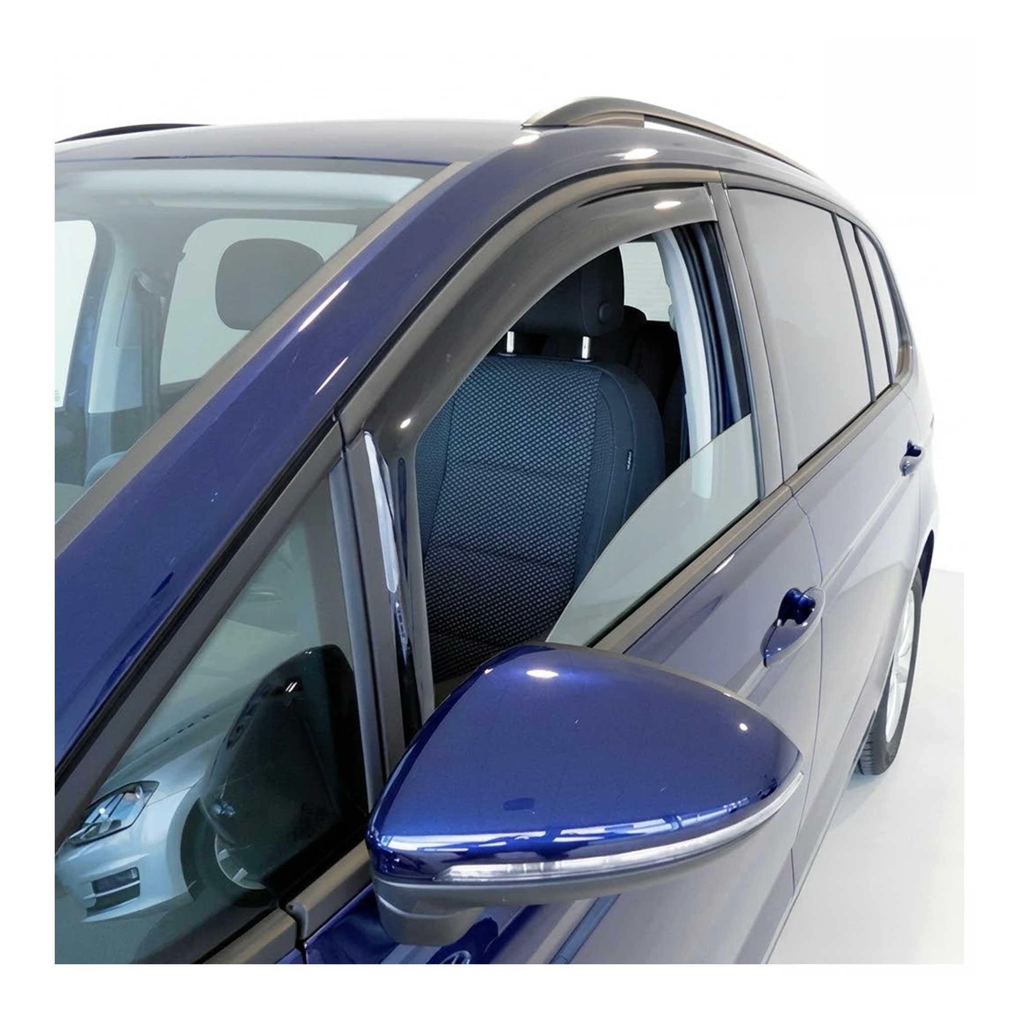 Windabweiser Regenabweiser für VW Touran 2015-2026 Dunkel Acryl 2tlg