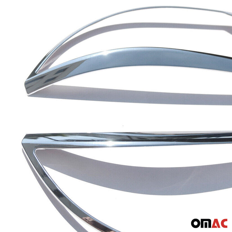 Scheinwerfer Leisten Scheinwerferblende für VW Tiguan 2011-2016 Chrom ABS 2tlg