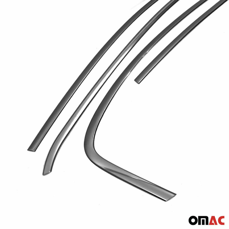 Fensterleisten Zierleisten für Fiat Tipo 2015-2025 Edelstahl Dunkel 4tlg