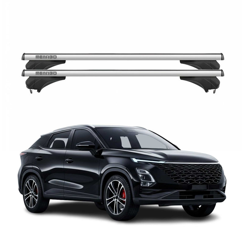 Menabo Dachträger Grundtäger für Chery Omoda 5 2024-2025 Aluminium Silber 2 tlg