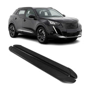Trittbretter Seitenschweller für Peugeot 2008 2019-2026 Aluminium Schwarz 2tlg