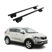 Dachträger Gepäckträger für Kia Sportage SL 2010-2015 ABE Stahl Schwarz 2x