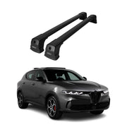 Dachträger Grundtäger für Alfa Romeo Tonale 2022-2026 75kg Aluminium Schwarz 2x