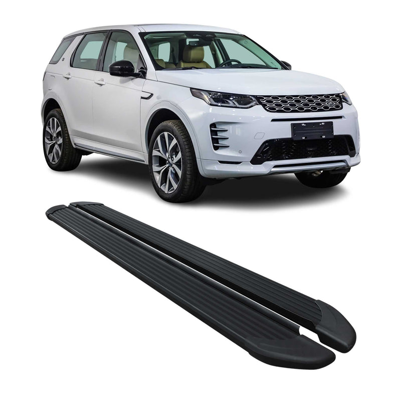 Trittbretter Seitenschweller für Land Rover Discovery 2017-2025 Alu Schwarz 2x