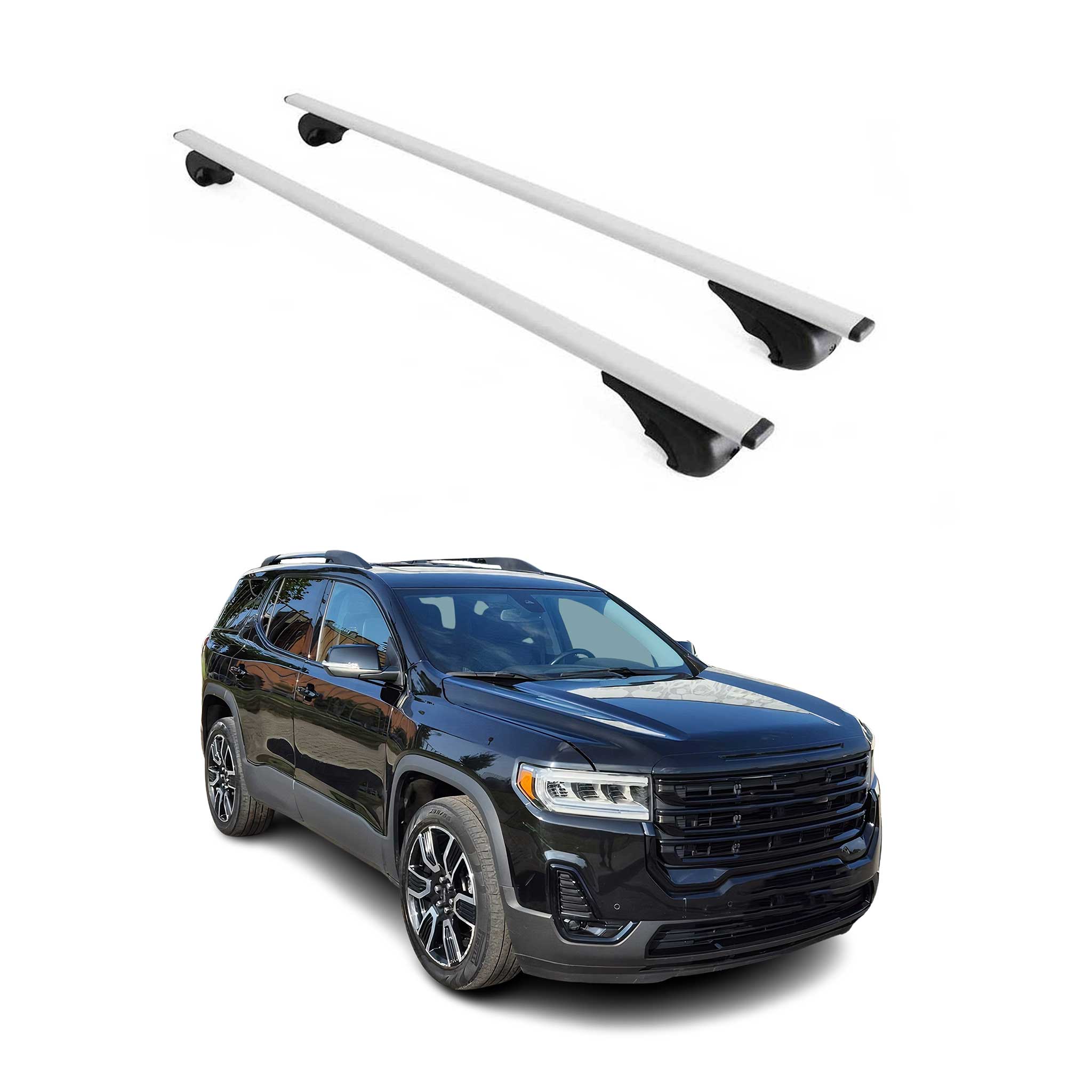 Dachträger Grundtäger für GMC Acadia 2017-2024 75kg Metall Silber 2 tlg