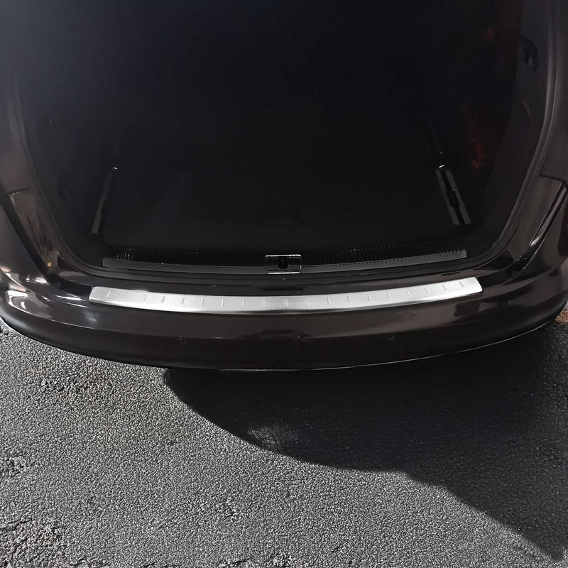 Ladekantenschutz Stoßstangenschutz für Audi A6 C7 Avant 2011-15 Gebürstet Chrom