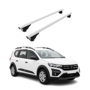 Dachträger Grundträger für Dacia Jogger 2022-2026 Stahl Silber 2tlg