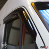 2x wind deflectors rain deflectors for Ford Transit Custom 2012-2024 acrylic dark