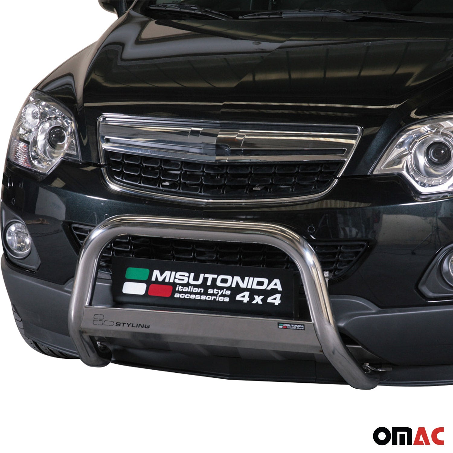 Frontbügel Frontschutzbügel für Opel Antara 2011-2015 ø63mm Stahl Silber Schutz