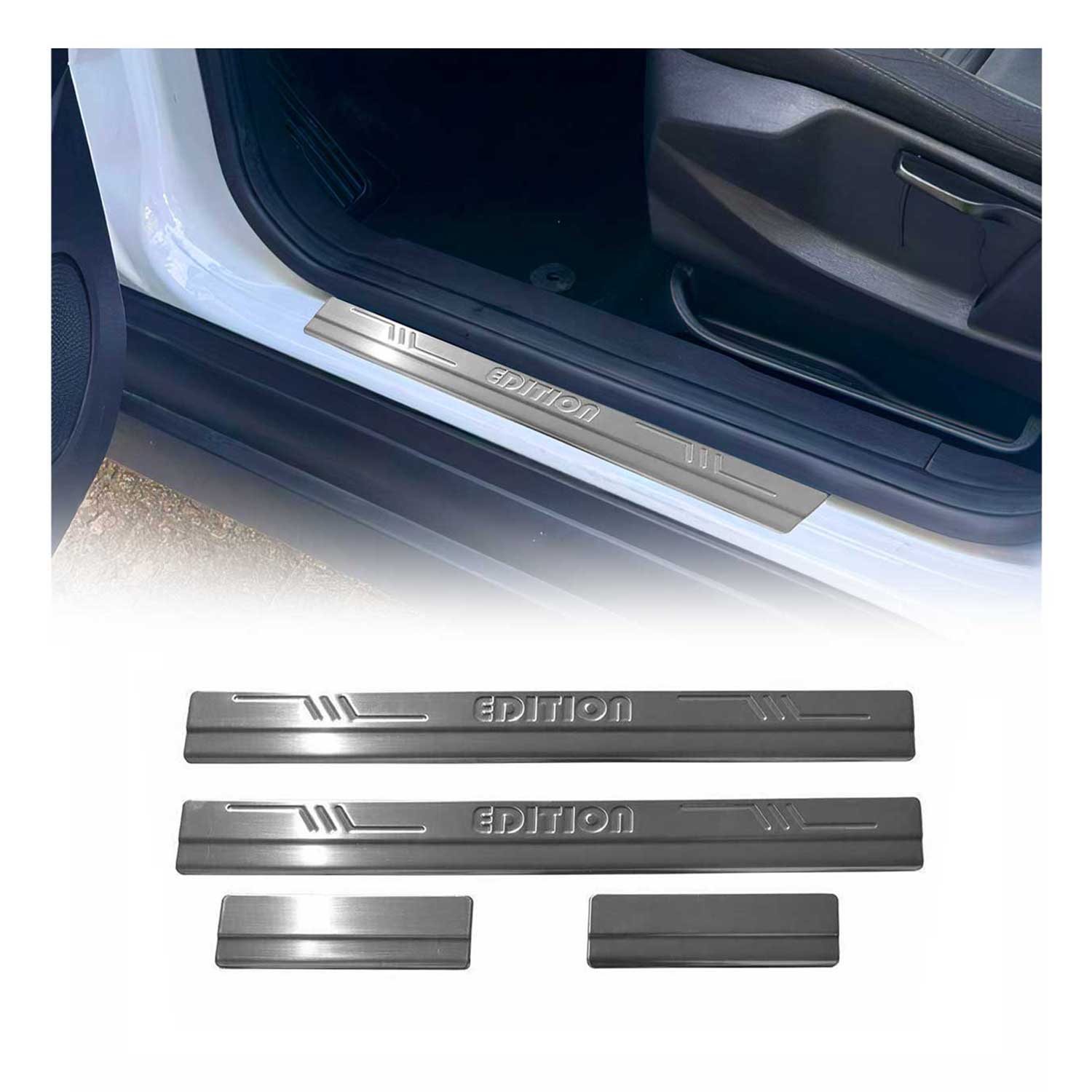 Einstiegsleisten Türschweller Edition für Ford C-Max 2007-2010 Edelstahl 4x