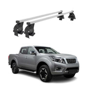 Menabo Dachträger Grundtäger für Nissan Navara 2015-2025 4 tür 50kg Stahl Silber